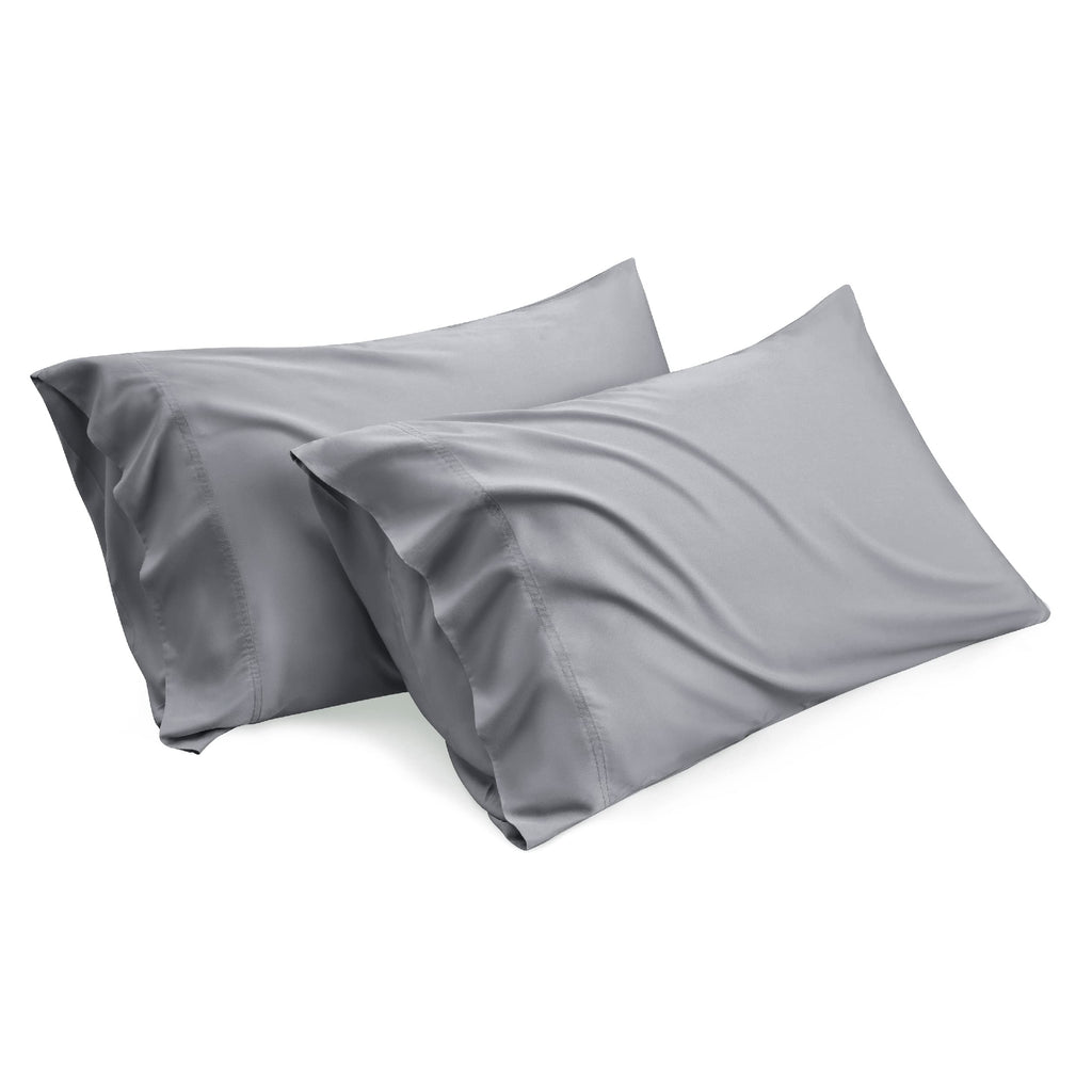 Bedsure Cooling Pillow Cases Queen Size Set Of 2, Rayon Derived From Bamboo Cooling Pillowcase For Hot Sleepers, Soft & Silky Pi