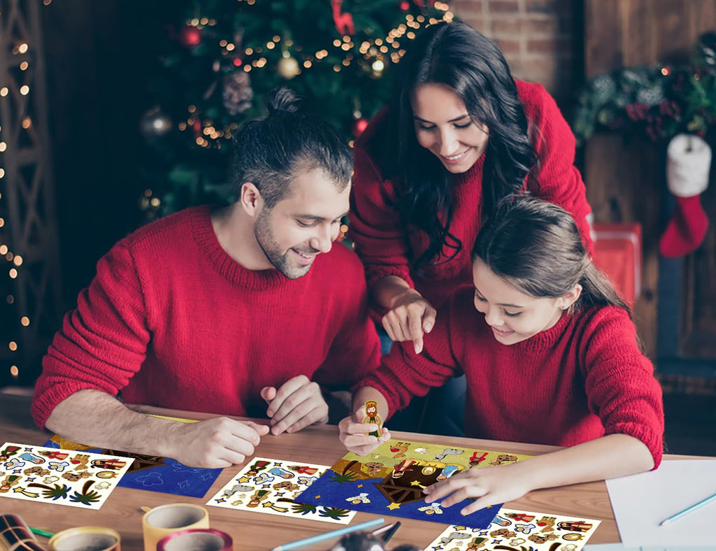 D4Dream Nativity Stickers Advent Calendar For Kids Christmas Advent Calendar Stickers 2023 Christian Christmas Countdown Calenda