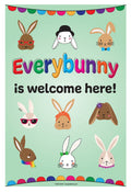 Zoco - Everyone Is Welcome Here Poster - Kindergarten Teacher Back To School Decor - Pre K, Preschool, Elementary Classroom Deco