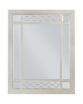 Acme Varian Vertical Rectangular Wooden Frame Mirror In Silver