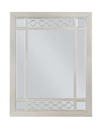 Acme Varian Vertical Rectangular Wooden Frame Mirror In Silver