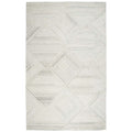 Rizzy Home Alora Decor Makalu 8' X 10' Geometric/Solid Ivory/Natural Hand-Tufted Area Rug