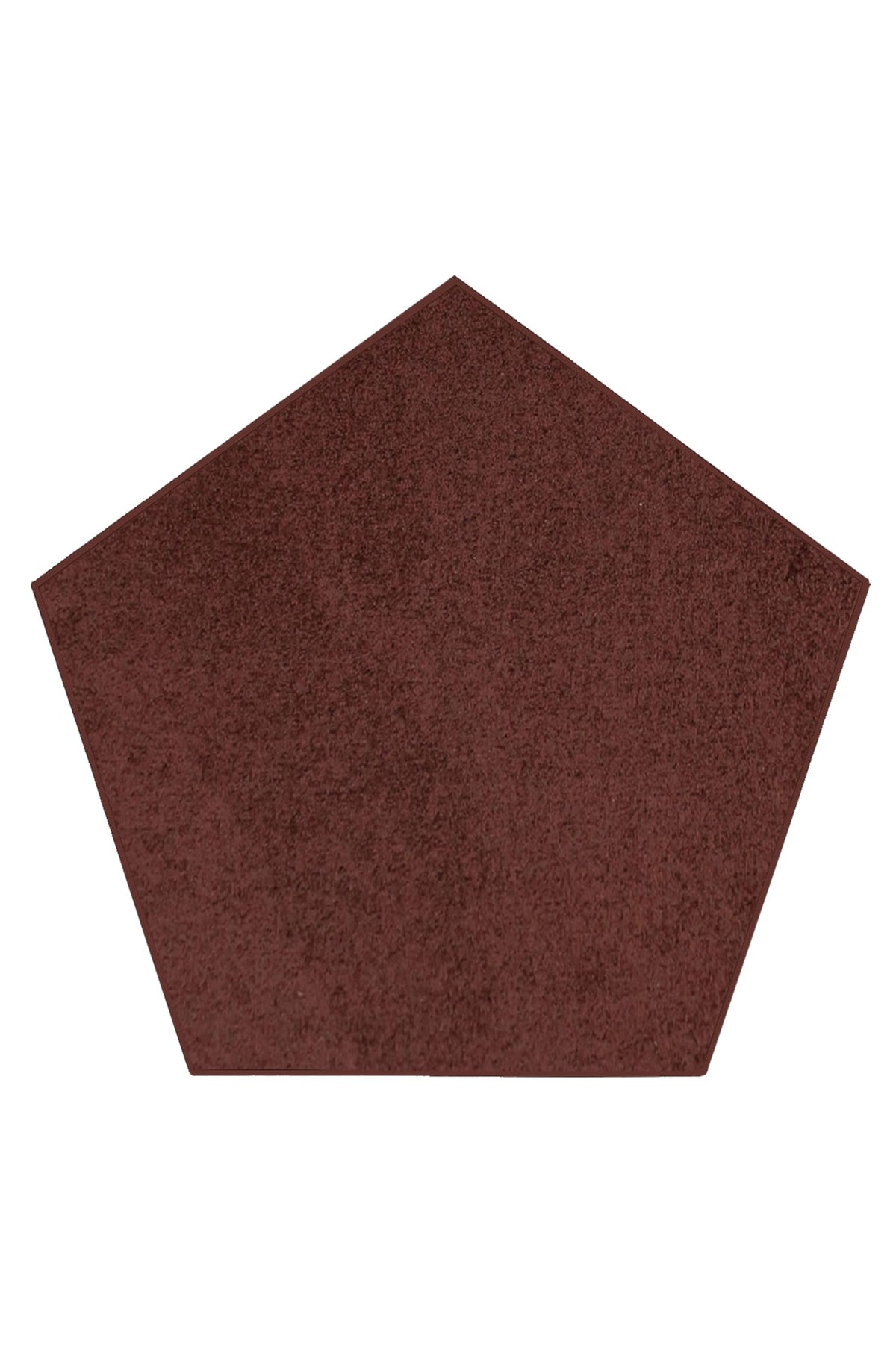 Pet Friendly Solid Color Area Rugs Chocolate - 10' Pentagon, Indoor, Stain Resistant, Perfect for Living Room, Bedroom, Dining R