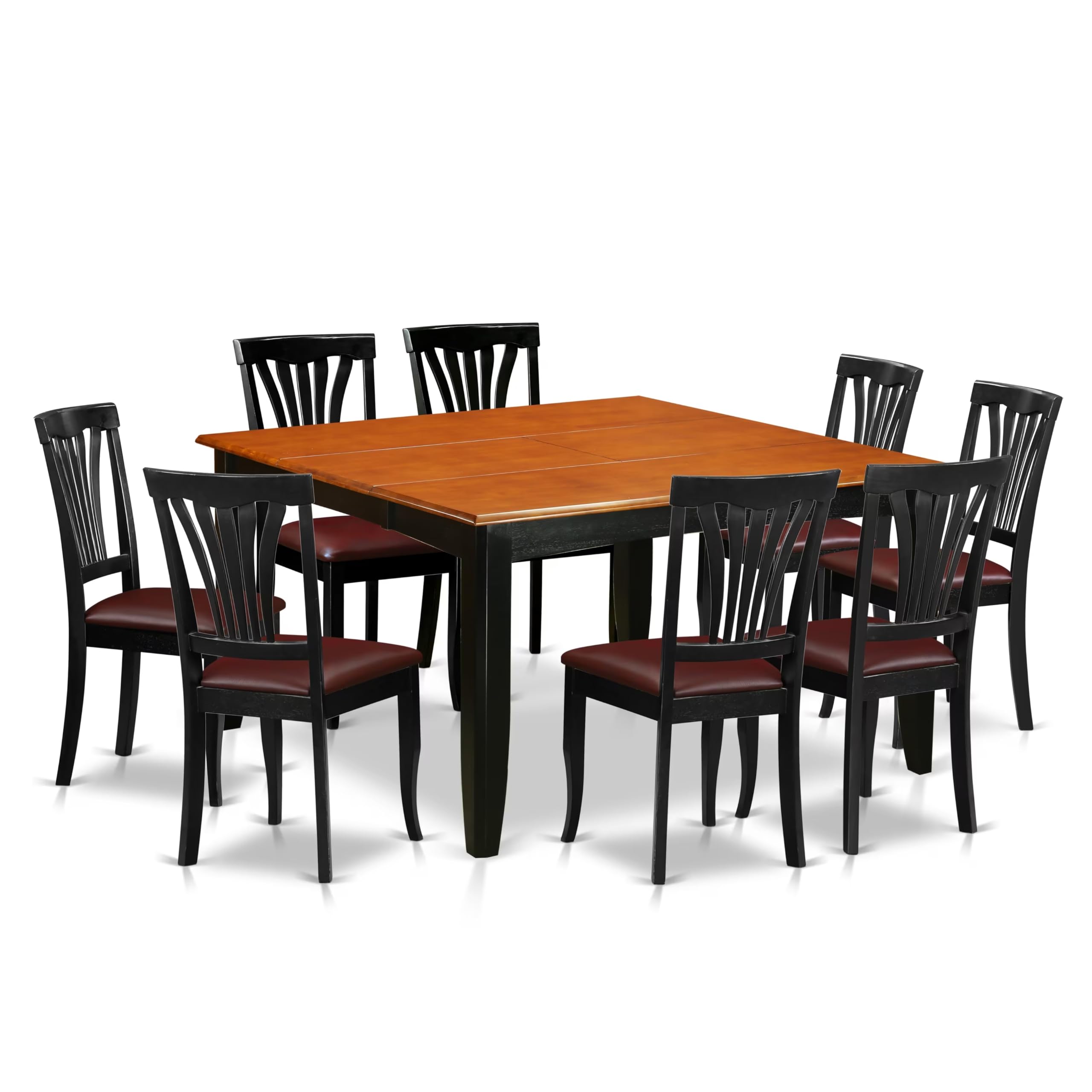 East West Furniture PFAV9-BCH-LC 9 Piece Dining Table Set