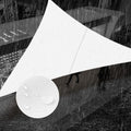 SUNNY GUARD Waterproof Sun Shade Sail 16 x 16 x 16 White Triangle UV Block Sunshade for Backyard Yard Deck Patio Garden Outdo