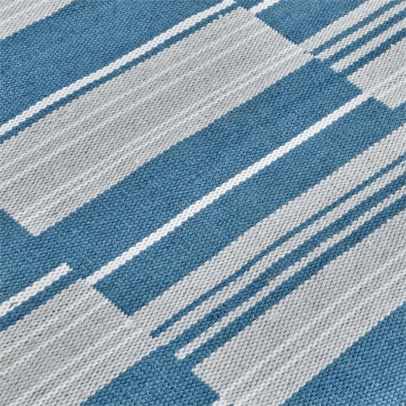 Kosas Home Boulder 60X96 Outdoor Polypropylene Fabric Area Rug In Blue