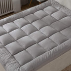 Soft & Cooling Pillow Top Mattress Topper California King with Breathable 300TC Cotton Cover, Extra Thick Plush Bed Topper for B