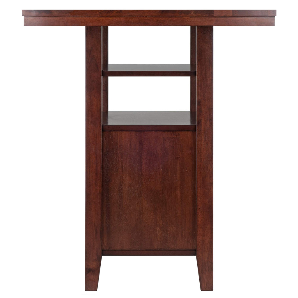 Ergode Wood Torrence High Table | Folding Round Table | Oyster Gray Finish | 30' Diameter | Contemporary Design | Slim 3' Depth | Sturdy Solid Wood | Ideal for Small Spaces (94042-VV)