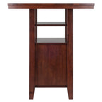 Ergode Wood Torrence High Table | Folding Round Table | Oyster Gray Finish | 30' Diameter | Contemporary Design | Slim 3' Depth | Sturdy Solid Wood | Ideal for Small Spaces (94042-VV)