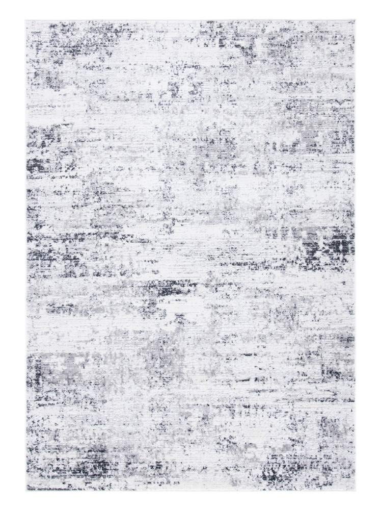 SAFAVIEH Amelia Collection Area Rug - 9' x 12', Ivory & Grey, Modern Abstract Design, Non-Shedding & Easy Care, Ideal for High T