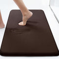 Onlyeasy NonSlip Memory Foam, Machine Washable, Soft Velvet Bath Mats, Easier to Dry for Bathroom Floor (1724, Brown)