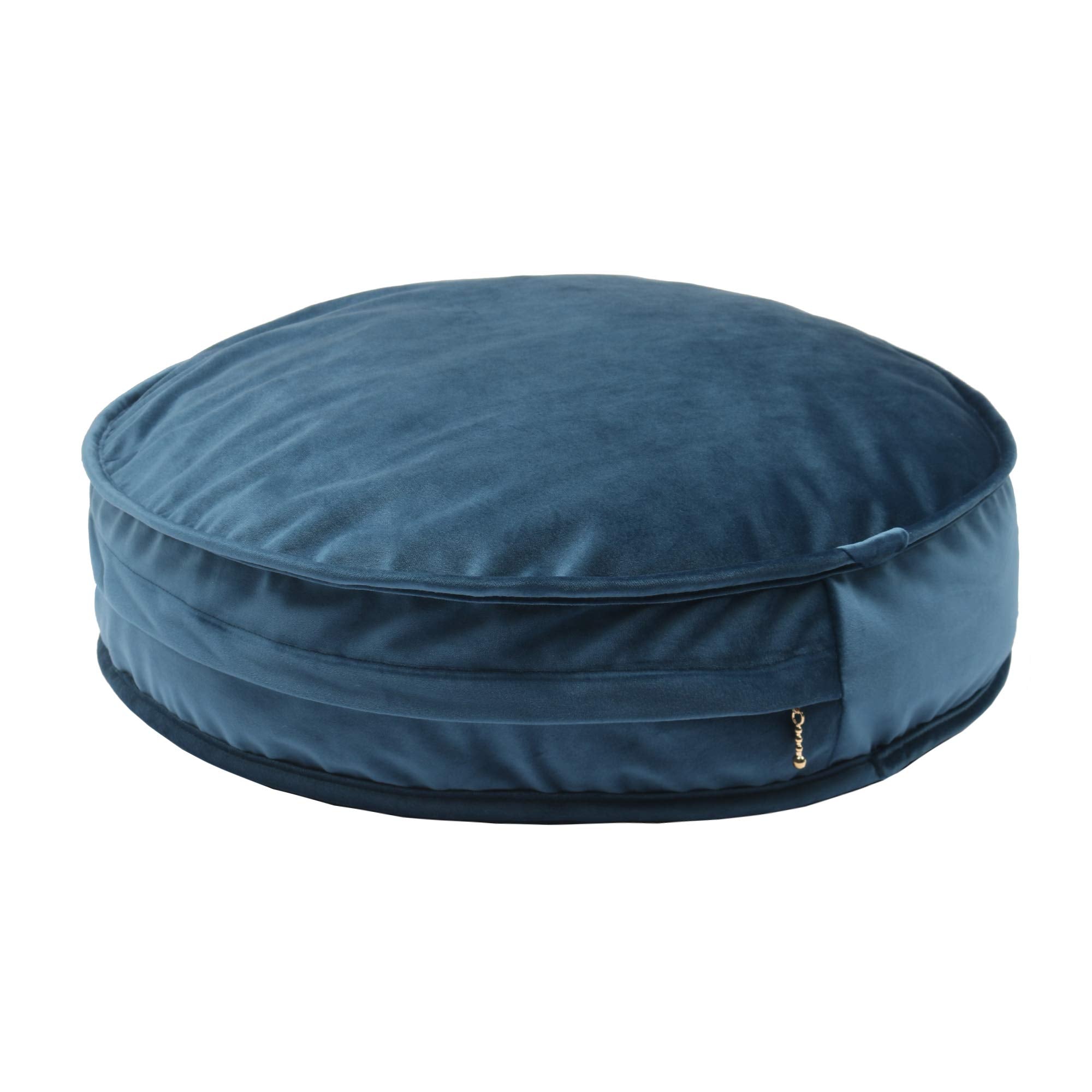 Yiuor Round Floor Pillow Cover Velvet Throw Seating Pouf Yoga Meditation Cushion Plush Case Reading Room Decor Cover Only (19.7I