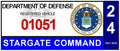 Cheyenne Mountain Military Base DD-2220 Parking Decal Stargate SG1