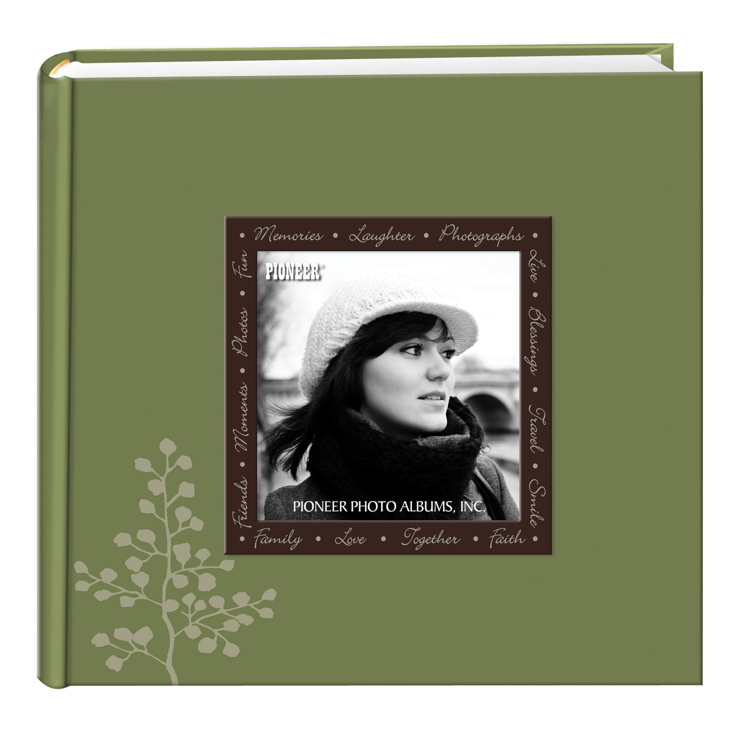 Pioneer Designer Raised Frame Cover Photo Album, Leaves
