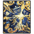 Doctor Who Throw Blanket - Exploding Tardis Pandorica Fleece - 50 X 60 Afghan