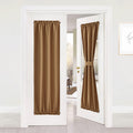 NICETOWN Blackout Door Curtain Solid French Door Cover, Farmhouse Room Darkening Thermal Insulated Window Curtain Drape for Hall
