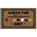 Wulidrom Check For Chicken Shit Outdoor Welcome Mats For Front Doormat Outdoor Entrance Rugs Indoor Floor Mats 30'X18'