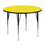 Flash Furniture 48 RND Yell Activity Table, 48"W x 48"D x 30.25"H, Yellow