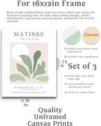 Hesendot Unframed Sage Matisse Wall Art Set Of 3,Abstract Matisse Wall Decor,Quality Canvas Prints For 12X16In,Art Posters Decor
