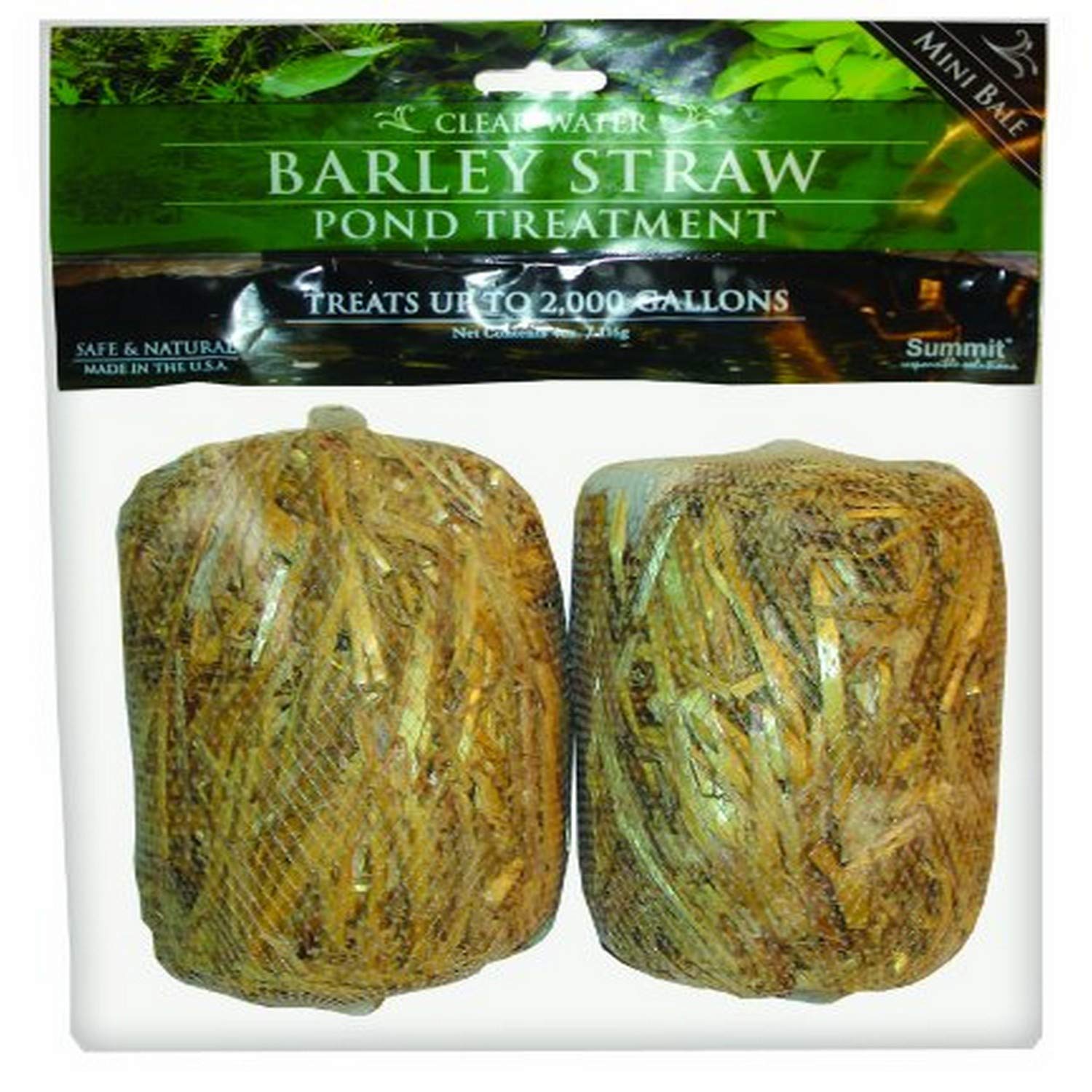 Summit...Responsible Solutions Summit 125 Clear-Water Barley Straw Bales, 2-Pack Treats Up To 1000-Gallon