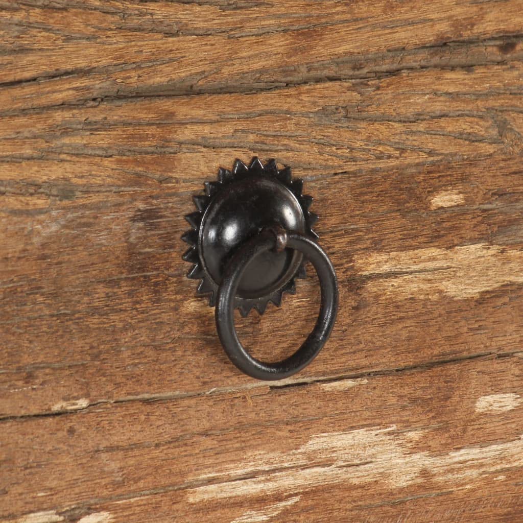 vidaXL Rustic Sideboard with 3 Drawers Made from Solid Acacia Wood and Reclaimed Wood – Perfect for Adding Charm to Your Living Space