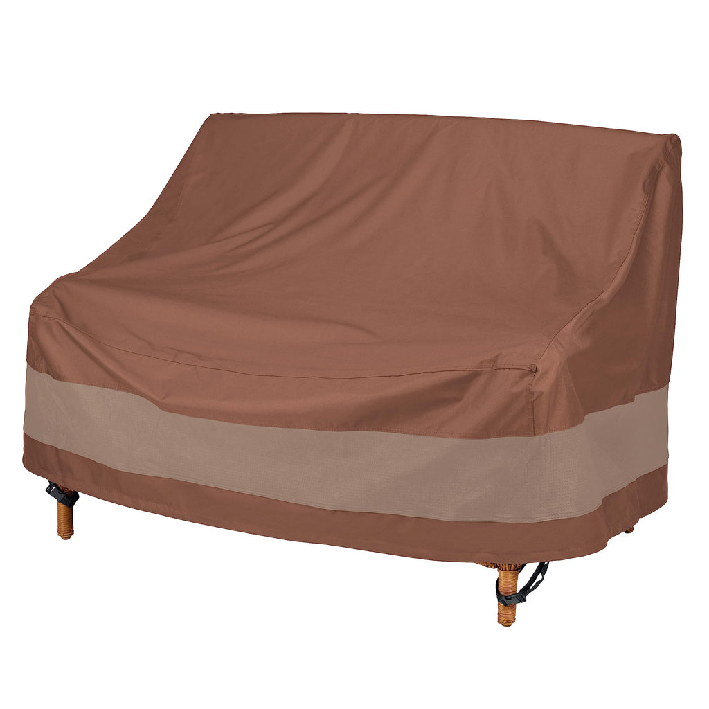 Duck Covers Ulv623835 Ultimate Patio Loveseat Cover, 62 'W X 38' D X 35' H, Mocha Cappuccino, Patio Furniture Covers