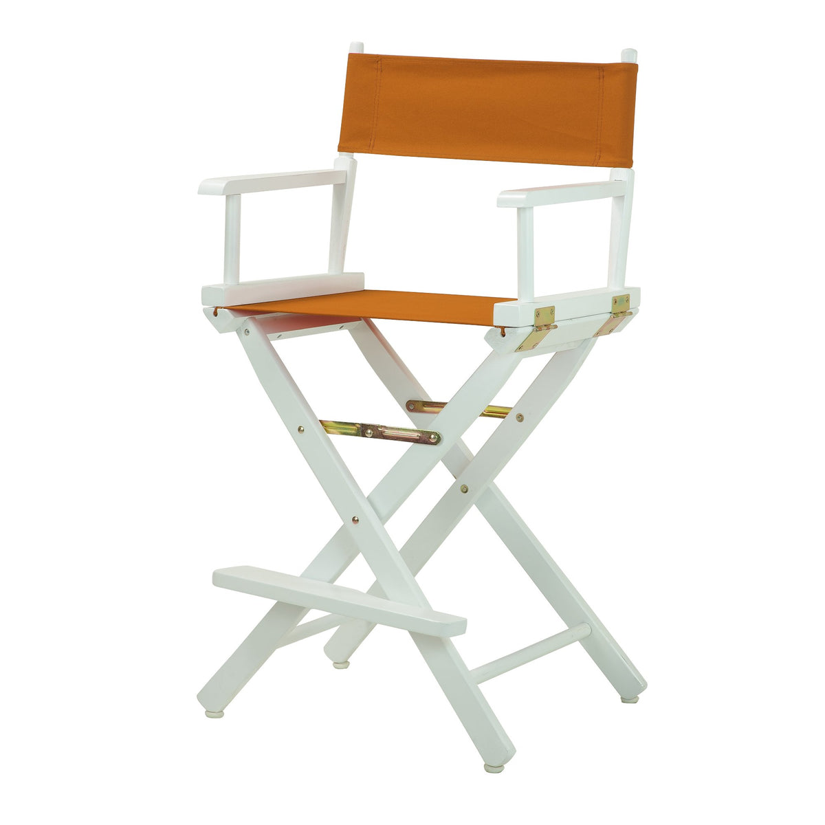 Casual Home 220-01/021-47 24&quot; White Frame-Mango Canvas Director Chair Counter Height, Whiteframe