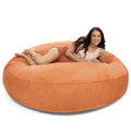Jaxx 6 Foot Cocoon Large Bean Bag Chair for Adults, Mandarin