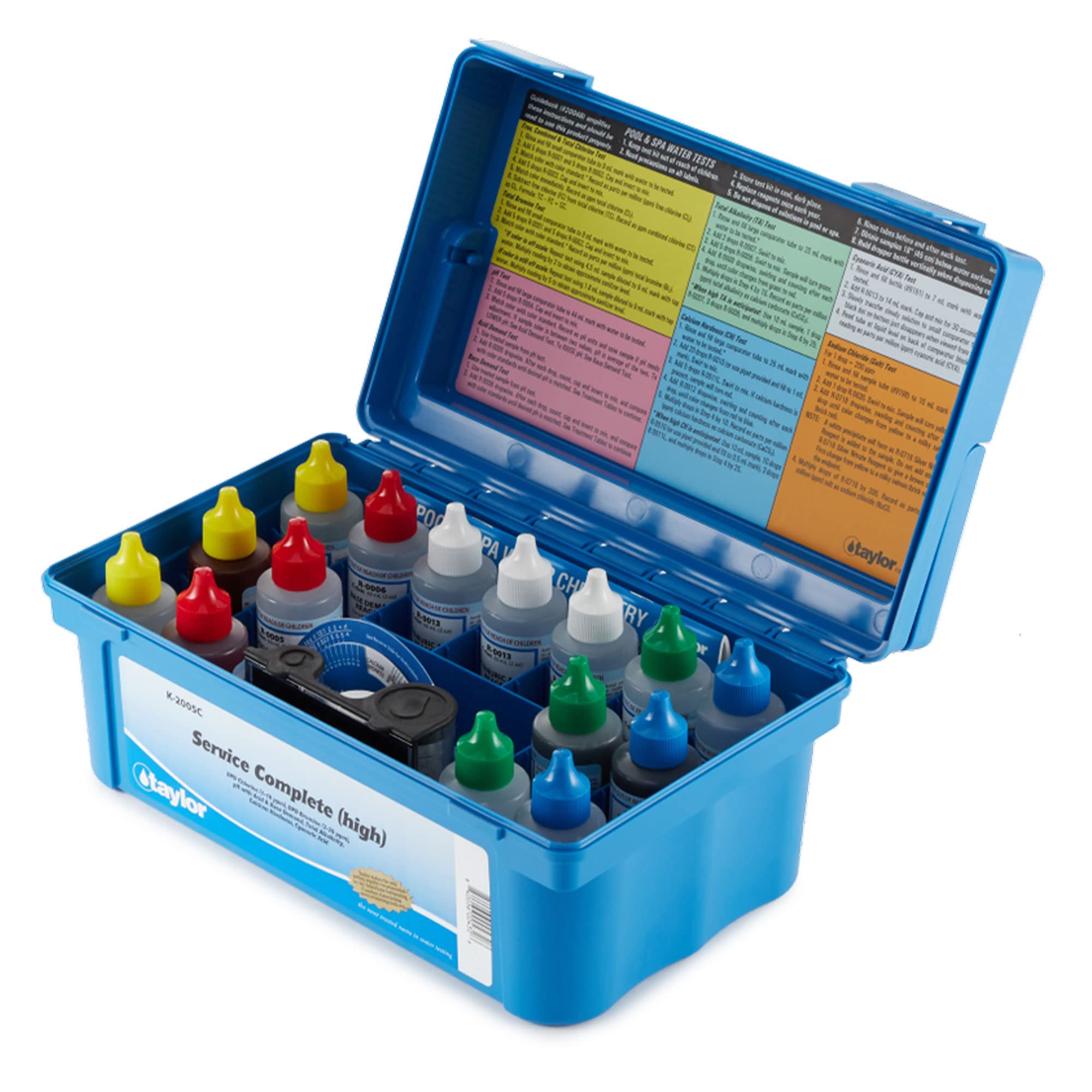 Taylor Complete Pool & Spa Test Kit - High Range K-2005C 2 Oz Reagents