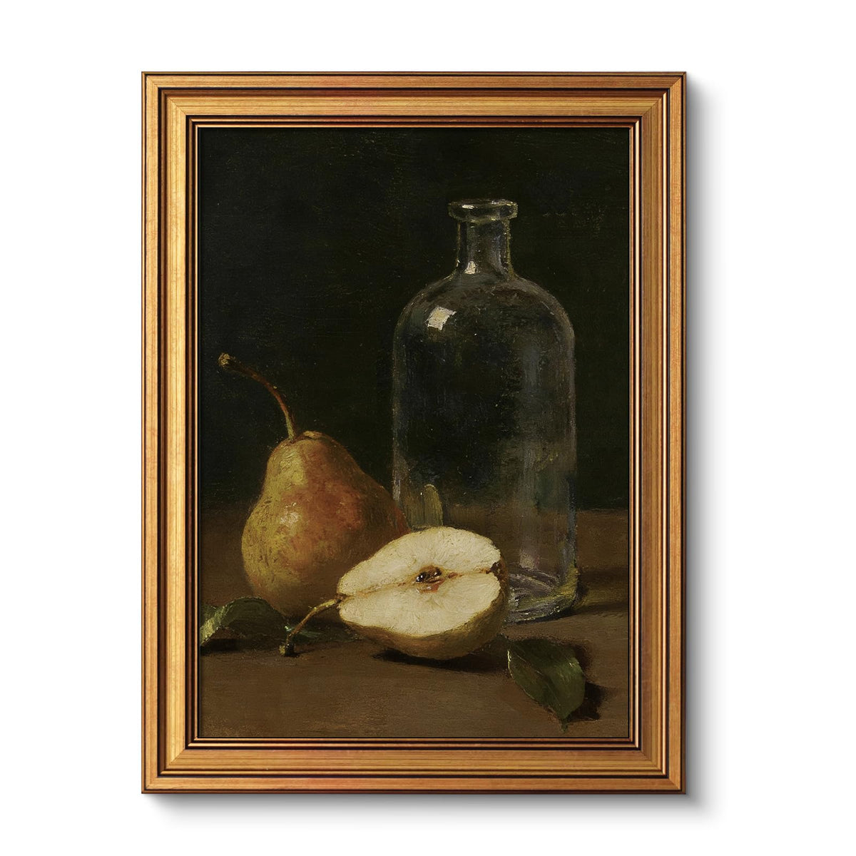 VIYYIEA Vintage Gold Framed Wall Art for Living Room, Fruits Canvas Pr ...