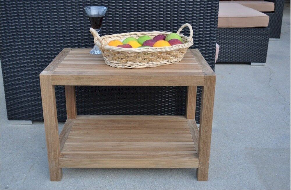 Anderson Teak 2-Tier Windsor Side Table