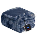 Westinghouse Electric Blanket Full, Faux Fur Heated Blanket With 10 Heating Levels & 1-12 Hours Auto Off, Soft Cozy Sherpa Heate