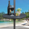 ABBLE 20 Outdoor Adjustable All Weather Umbrella Table for Beach Patio Garden Poolside Accessory Umbrella Table Top Portable R