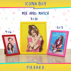 Icona Bay 8X10 Picture Frames (Yellow, 3 Pack), Colored Solid Wood Scandinavian Style Frames For Photo, Pizzazz Collection