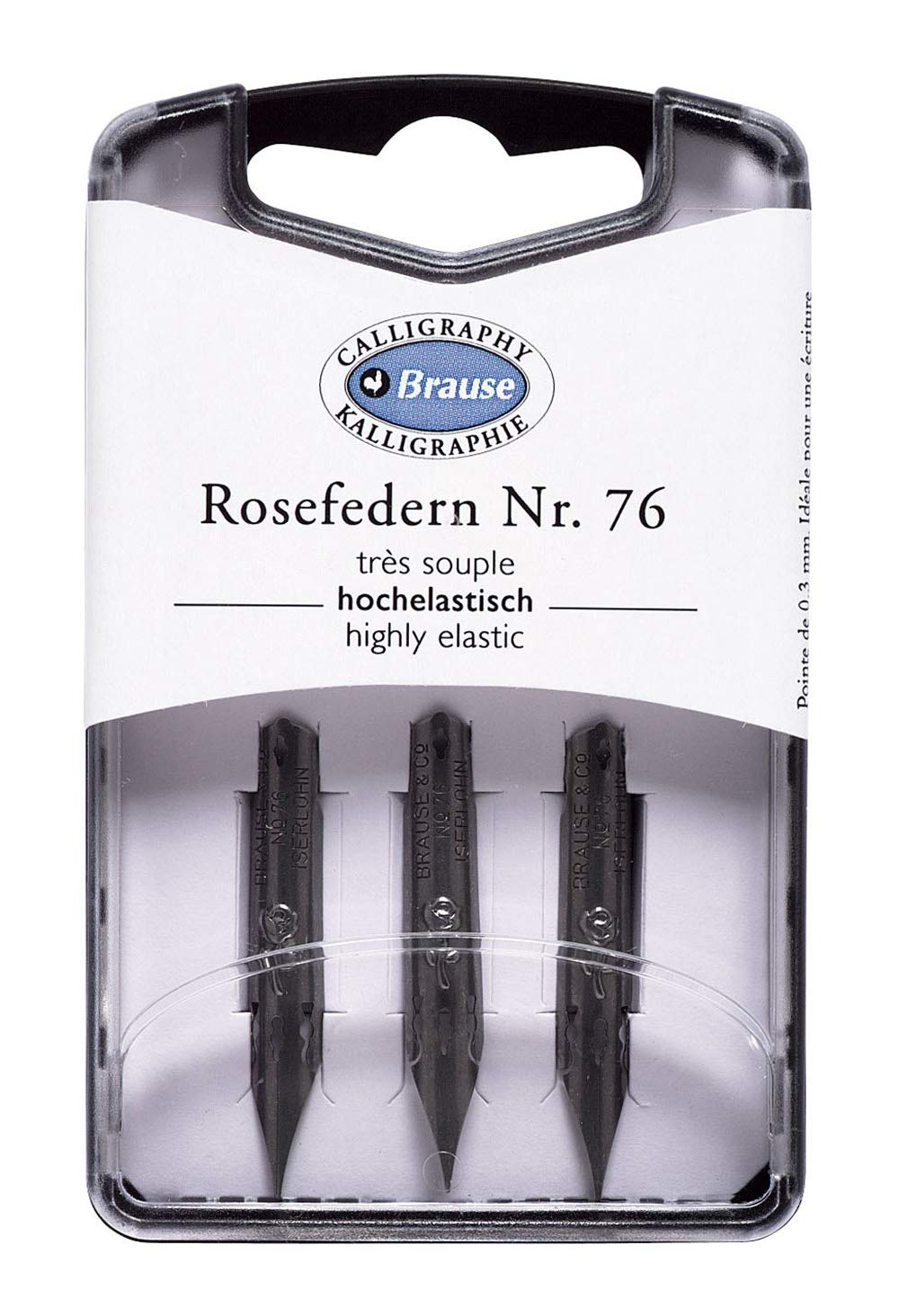 Brause Rose 76 Nib (Pack Of 3)
