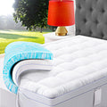 Abene 3 Inch Dual Layer Memory Foam Mattress Topper Queen, 2 Inch Memory Foam Plus 1 Inch Down Alternative Pillowtop Mattress Pa