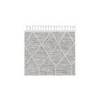 HomeRoots 8'X11' Ivory Grey Machine Woven Geometric Indoor Area Rug