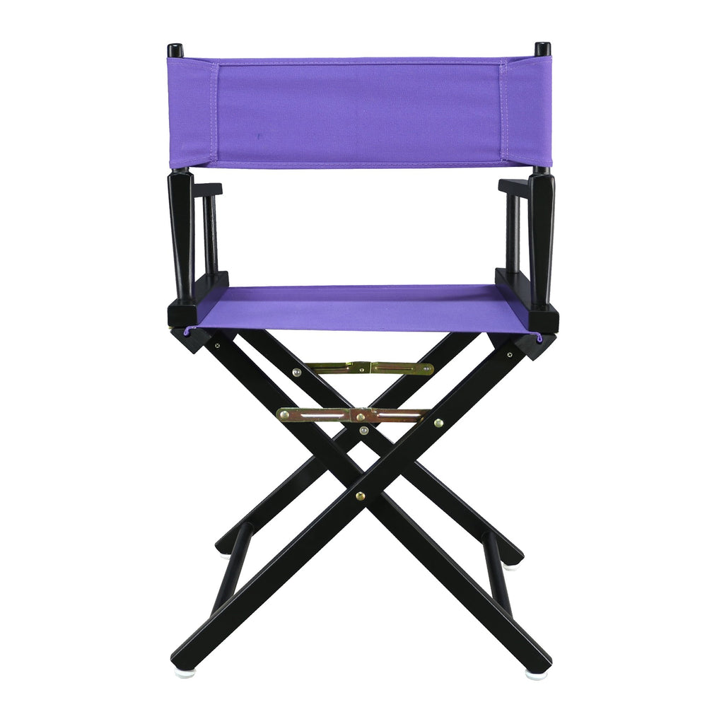 Casual Home 200-02/021-41 18" Black Frame-Purple Canvas Director Chair Classic Height, Blackframe