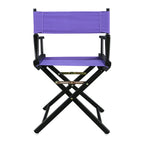 Casual Home 200-02/021-41 18" Black Frame-Purple Canvas Director Chair Classic Height, Blackframe