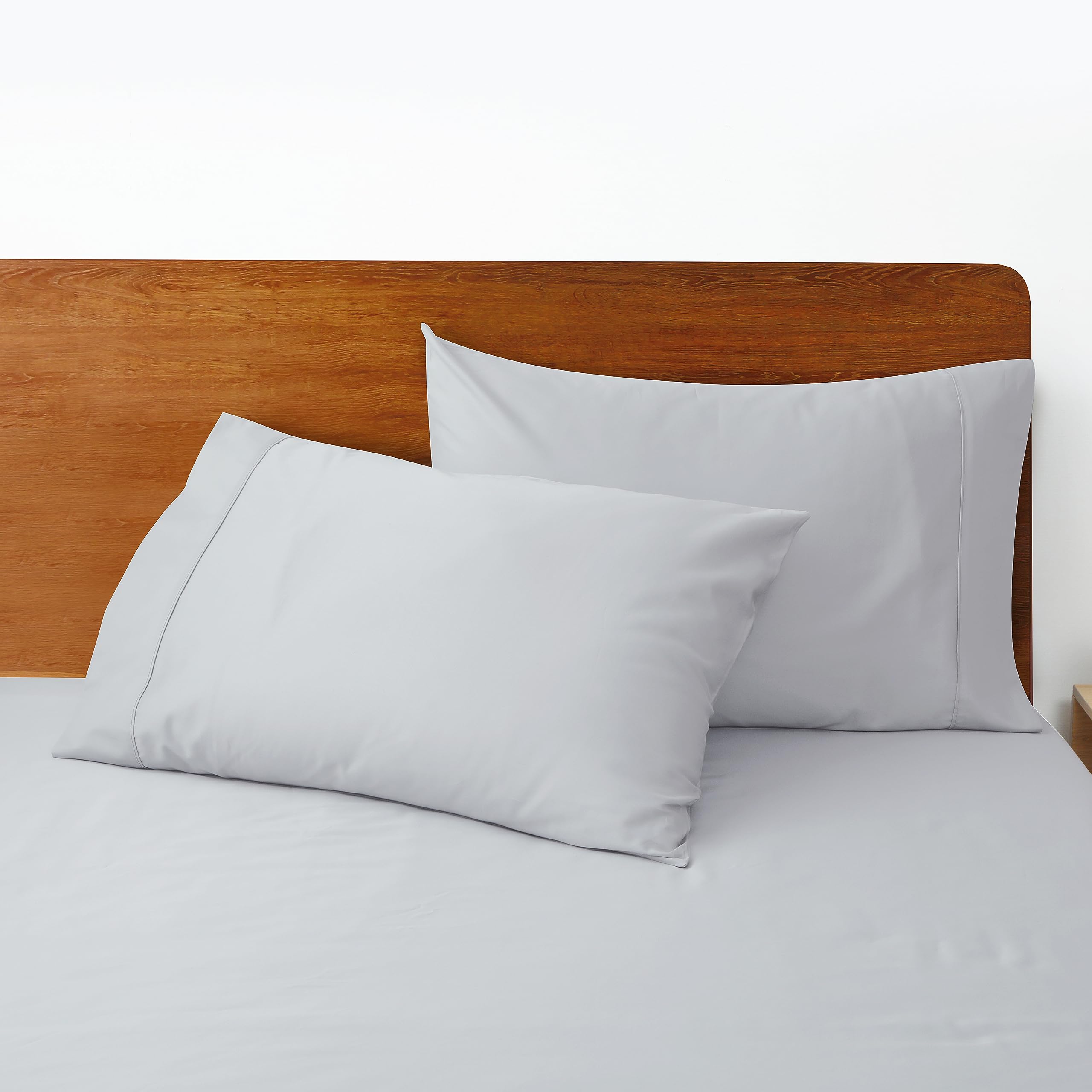 100% Egyptian Cotton Pillow Cases Set of 2,Standard Size 400 Thread Count Cooling Pillowcases,Soft and Breathable Pillow Covers 