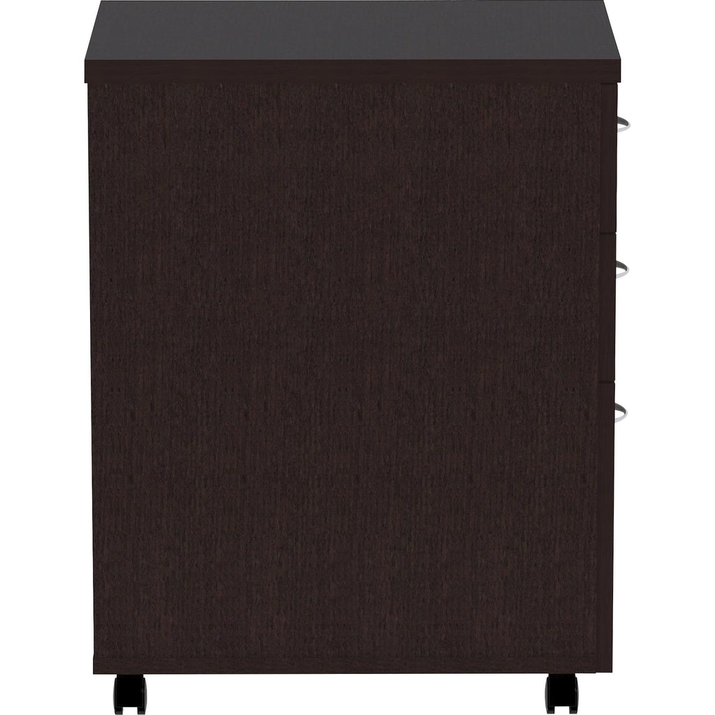 Lorell, Llr18218, Essentials Espresso Laminate Pedestal, 1 Each