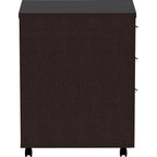 Lorell, Llr18218, Essentials Espresso Laminate Pedestal, 1 Each
