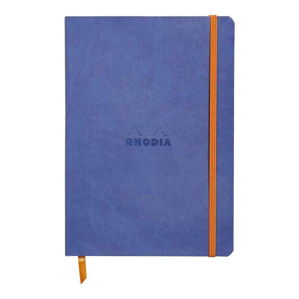 Rhodia Rhodiarama Softcover Notebook - 80 Dots Sheets - 6 X 8 1/4 - Sapphire Cover