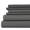 Linen Market 6 Piece Bed Sheet Set, Gray, Twin