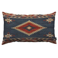 Tks Mitlan Southwest Diamond Blue Red Pillow Covers 12 X 20 Inch Indian Style On Blue Background Decorative Throw Pillow Covers