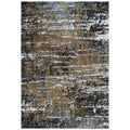 Alora Decor Elect 5'2" X 7'9" Brown/Blue/Brown Power-Loomed/Hybrid Area Rug