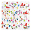 Allenjoy 72 x 72 Christmas Gnomes Shower Curtain Set Merry Xmas Cute Funny Bathroom Bathtubs Decor Easy Care Machine Washable Du