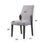 Acme Bernice Side Chair (Set of 2) in Gray Oak