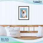 Icona Bay 12X16 Black Picture Frame Fits 11X15 Photos With Mat To 9X12 Image, Modern Style Wood Composite Poster Frame, Wall Mou