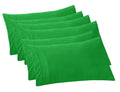 Elegant Comfort 6-Pack Solid Pillowcases 1500 Premium Hotel Quality Microfiber - Smooth Weave, Wrinkle And Fade Resistant, Easy Slip-On, 6-Piece Set, King Pillowcase, Emerald Green